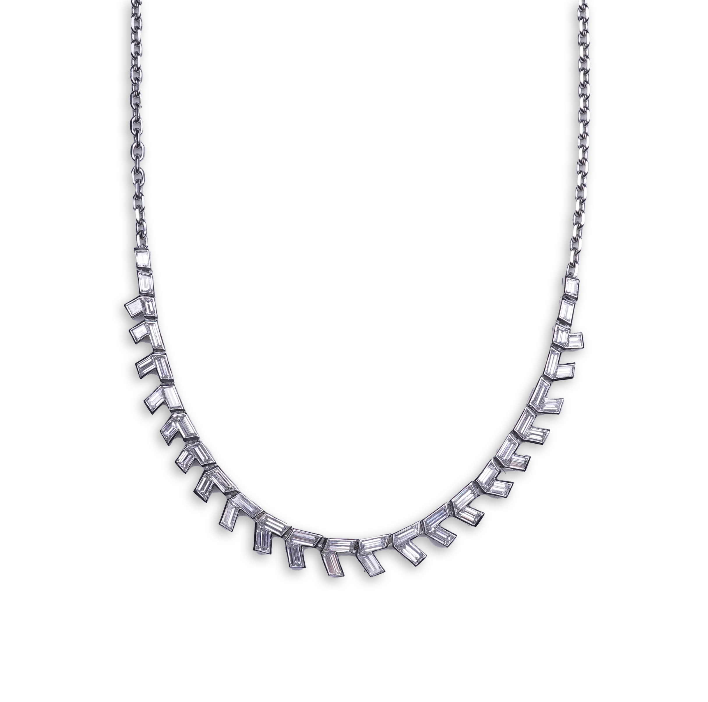 A diamond necklace